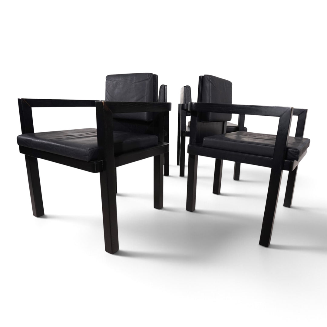 Set of 4 Tecta D51 beech dining/conference chairs by Walter Gropius, 1923