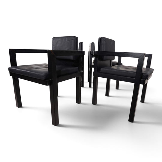 Set of 4 Tecta D51 beech dining/conference chairs by Walter Gropius, 1923