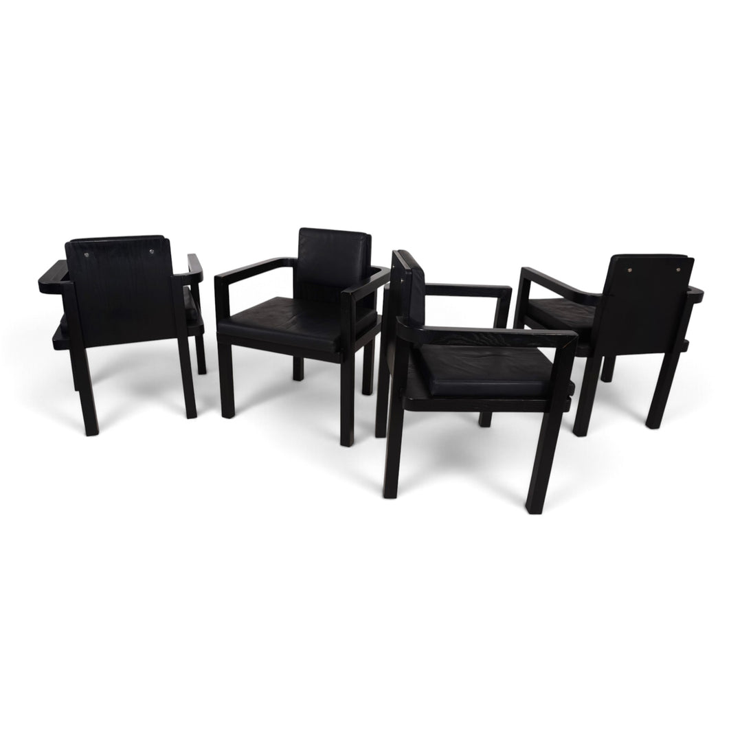 Set of 4 Tecta D51 beech dining/conference chairs by Walter Gropius, 1923