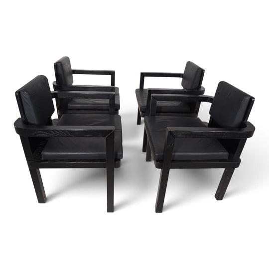 Set of 4 Tecta D51 beech dining/conference chairs by Walter Gropius, 1923