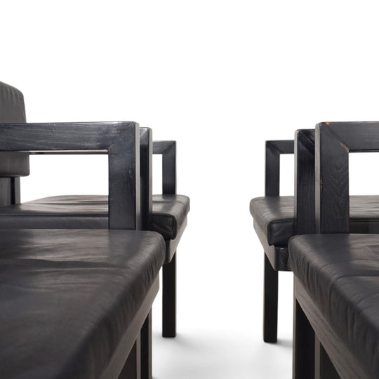 Set of 4 Tecta D51 beech dining/conference chairs by Walter Gropius, 1923