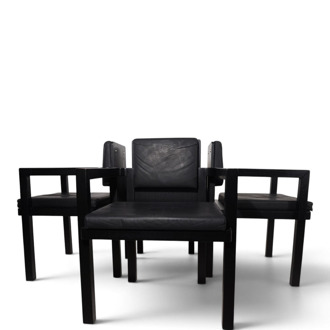 Set of 4 Tecta D51 beech dining/conference chairs by Walter Gropius, 1923