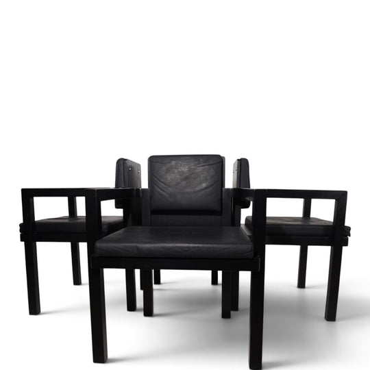 Set of 4 Tecta D51 beech dining/conference chairs by Walter Gropius, 1923