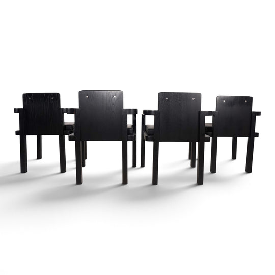 Set of 4 Tecta D51 beech dining/conference chairs by Walter Gropius, 1923