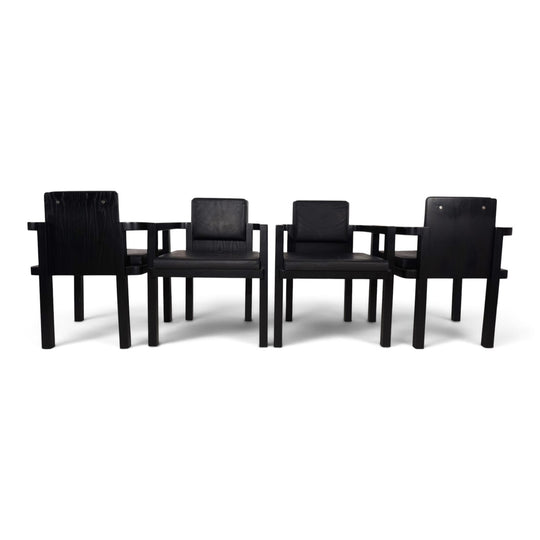Set of 4 Tecta D51 beech dining/conference chairs by Walter Gropius, 1923