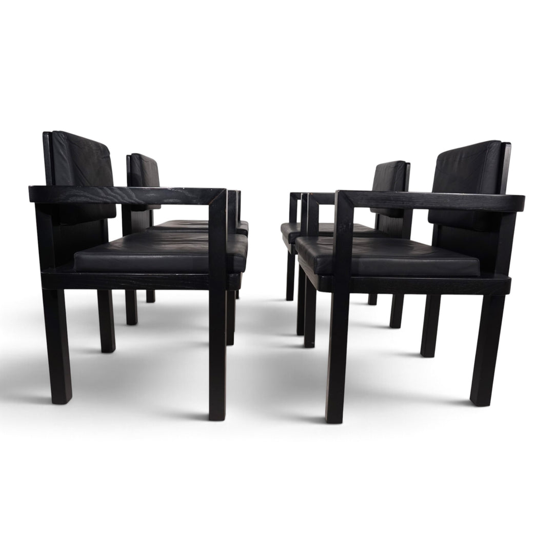 Set of 4 Tecta D51 beech dining/conference chairs by Walter Gropius, 1923