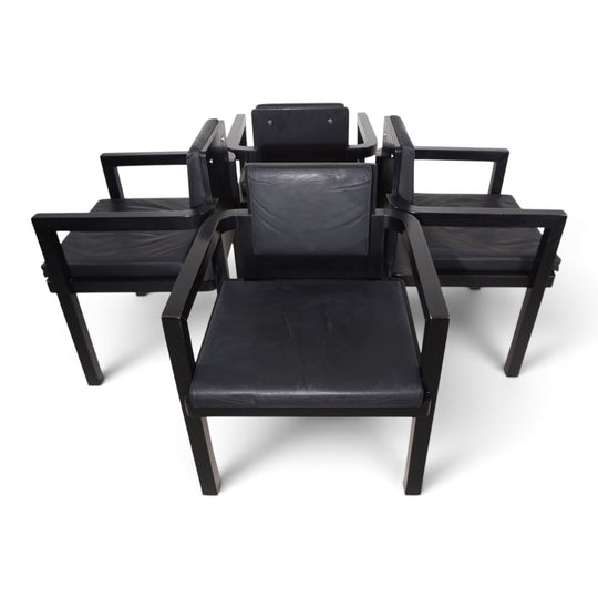 Set of 4 Tecta D51 beech dining/conference chairs by Walter Gropius, 1923
