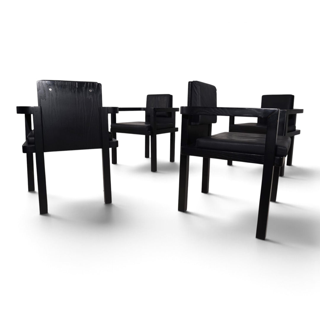 Set of 4 Tecta D51 beech dining/conference chairs by Walter Gropius, 1923