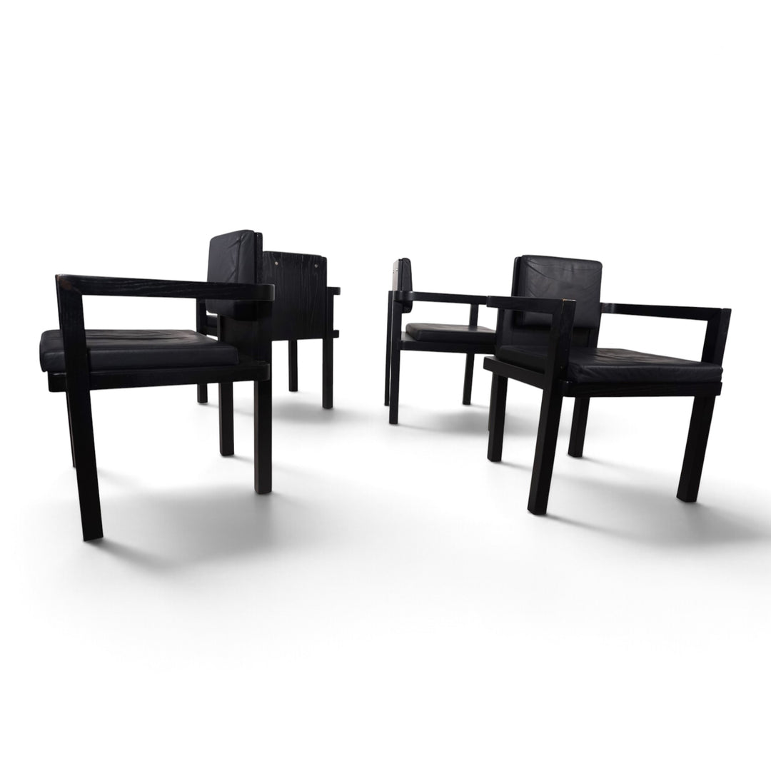 Set of 4 Tecta D51 beech dining/conference chairs by Walter Gropius, 1923
