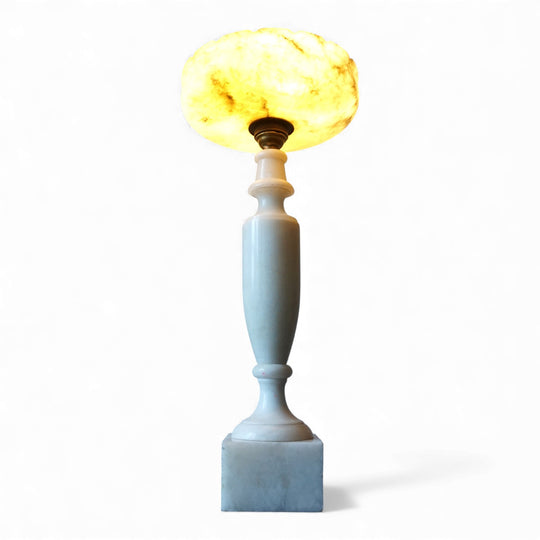 Französische Tischlampe Louis XVI Marmor, 1900