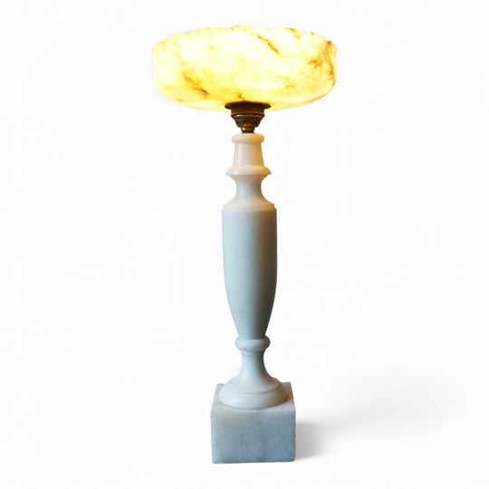 Französische Tischlampe Louis XVI Marmor, 1900