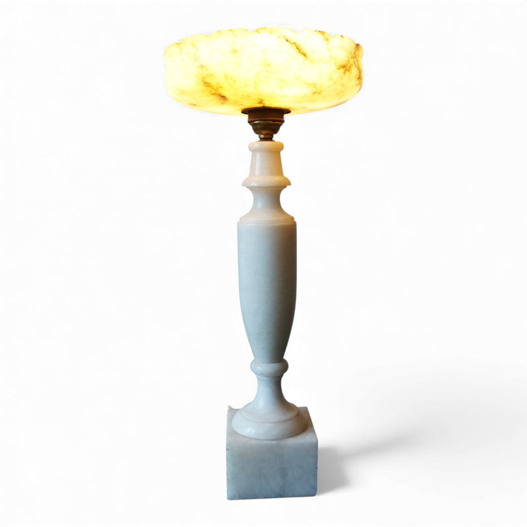 Französische Tischlampe Louis XVI Marmor, 1900