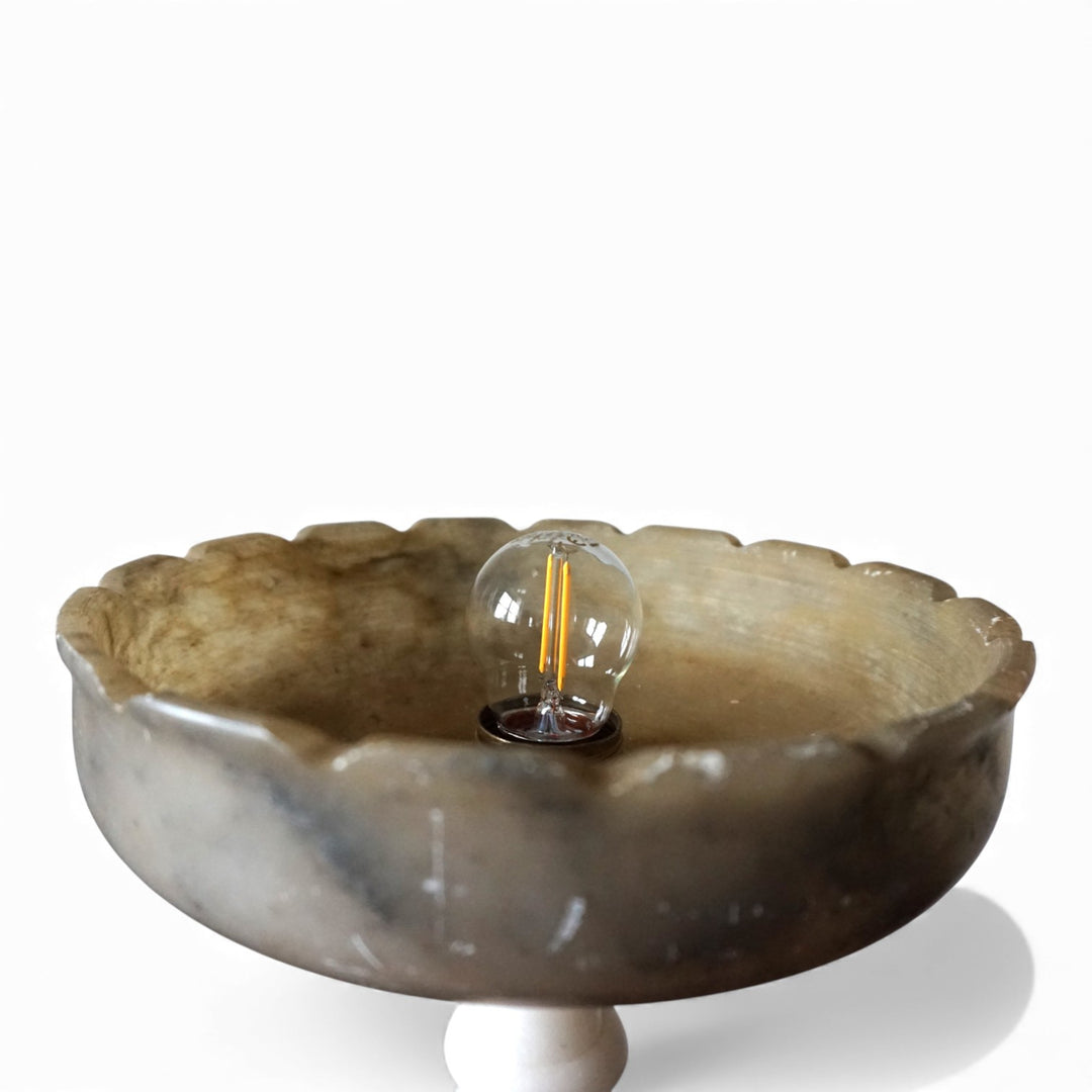 Französische Tischlampe Louis XVI Marmor, 1900