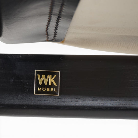 WK Möbel Leather Lounge Chair with Ottoman – Attributed to Hans Eichenberger, 1970
