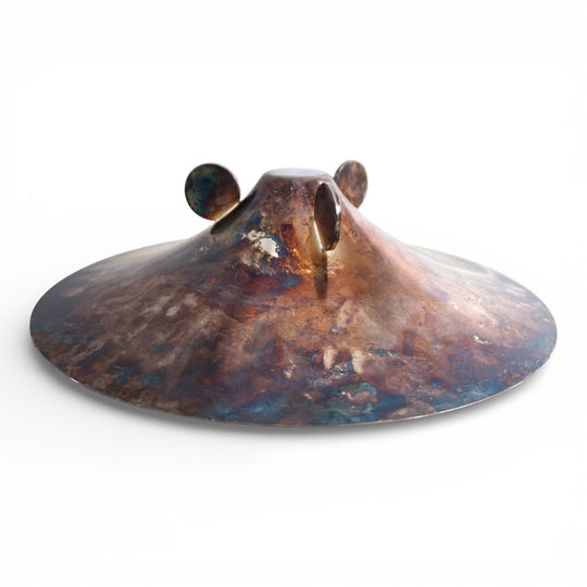 WMF Ikora skulpturale Bauhaus Schale Messing versilbert von Paul Haustein, 1920