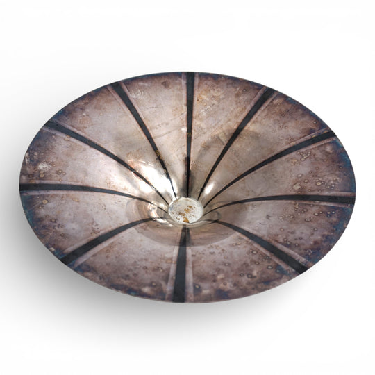 WMF Ikora skulpturale Bauhaus Schale Messing versilbert von Paul Haustein, 1920