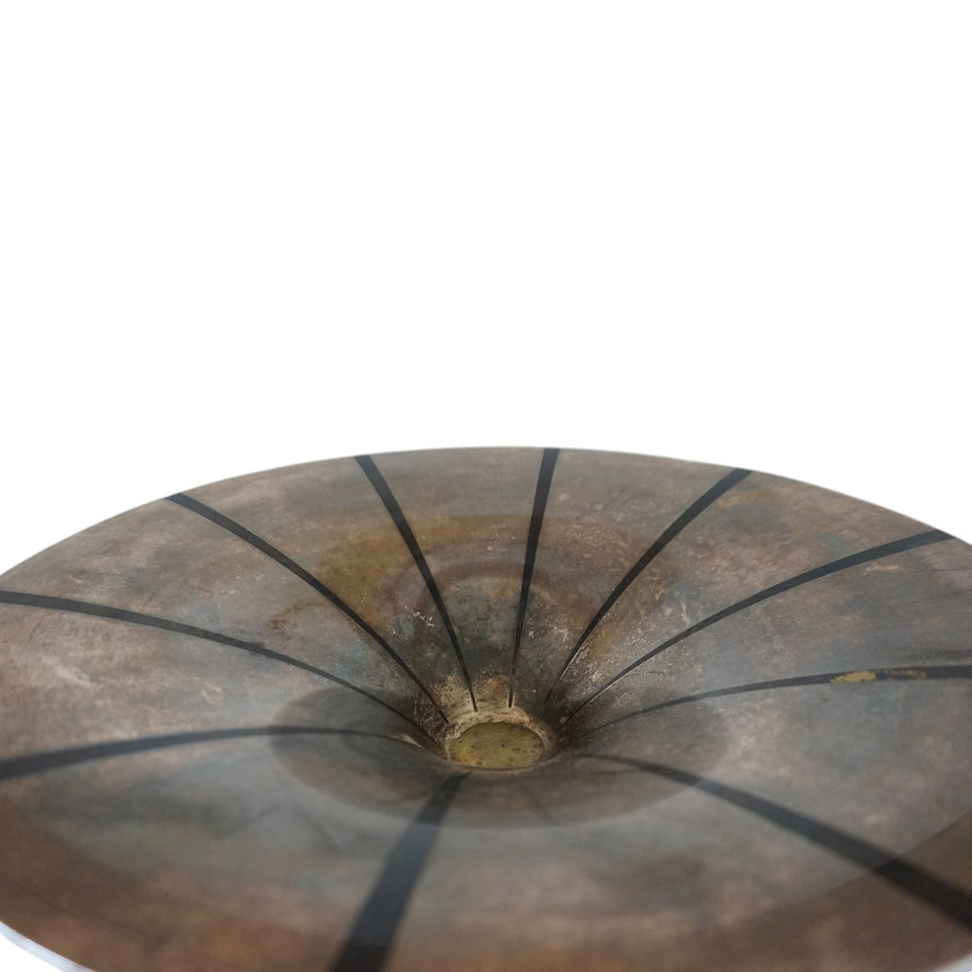 WMF Ikora skulpturale Bauhaus Schale Messing versilbert von Paul Haustein, 1920