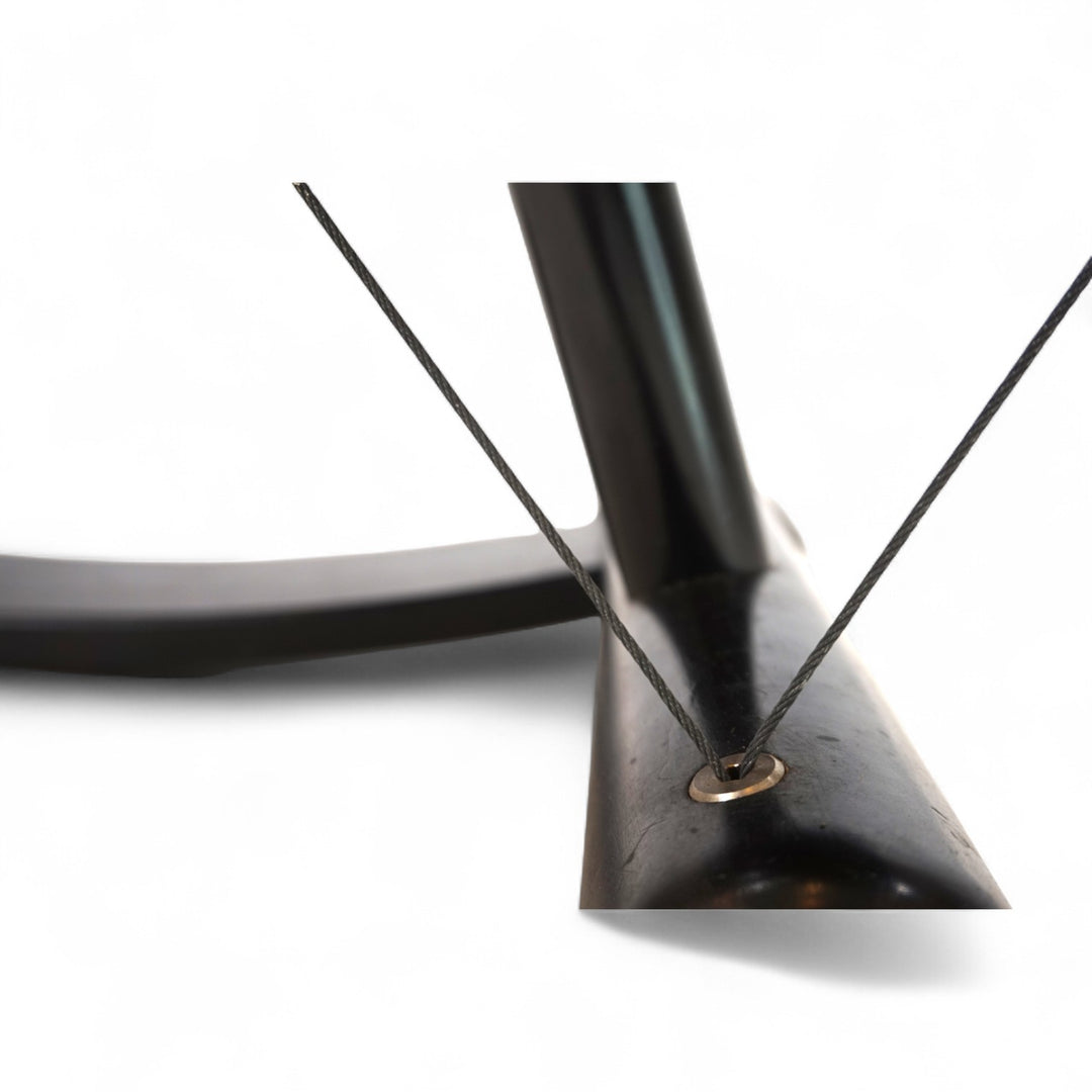 Weishäupl Werkstätten String Leder Stuhl postmodern, 1980