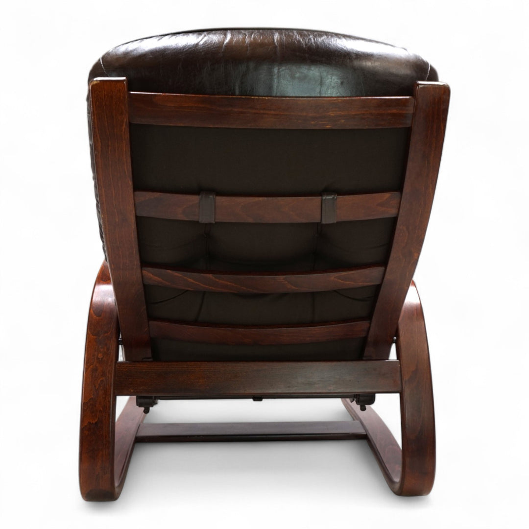 Westnofa The Panter Leder Loungesessel von Arnt Lande, 1970