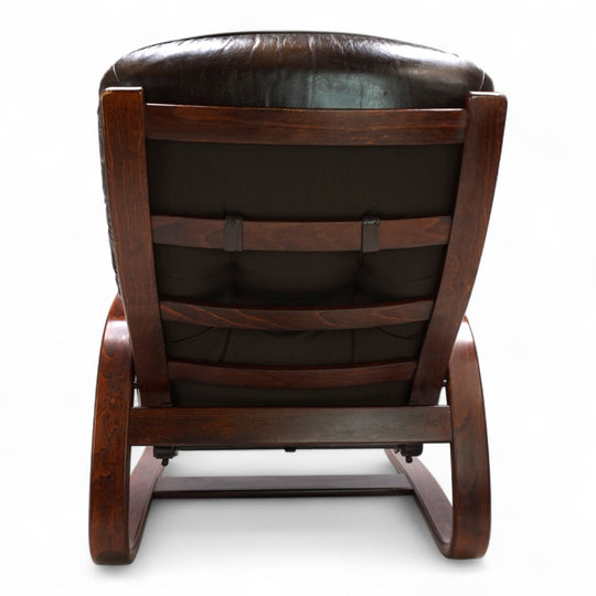 Westnofa The Panter Leder Loungesessel von Arnt Lande, 1970