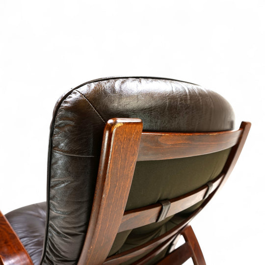 Westnofa The Panter Leder Loungesessel von Arnt Lande, 1970