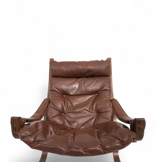 Westnofa Siesta Leder Loungesessel von Ingmar Relling, 1960