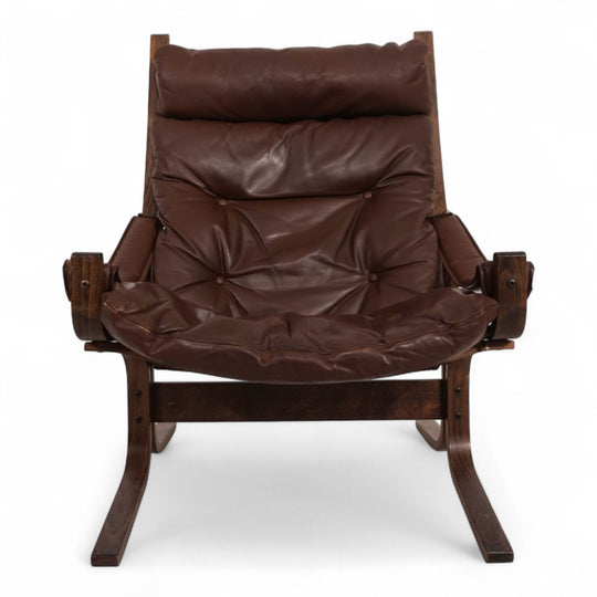 Westnofa Siesta Leder Loungesessel von Ingmar Relling, 1960