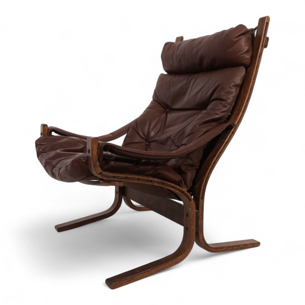 Westnofa Siesta Leder Loungesessel von Ingmar Relling, 1960