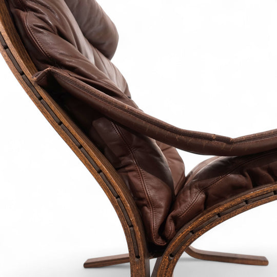 Westnofa Siesta Leder Loungesessel von Ingmar Relling, 1960