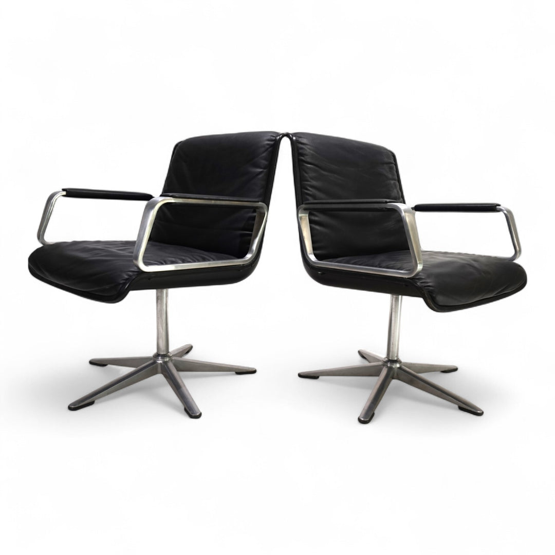 Wilkhahn Delta 2er Set Konferenz/Esszimmerstühle von Delta Group, 1960