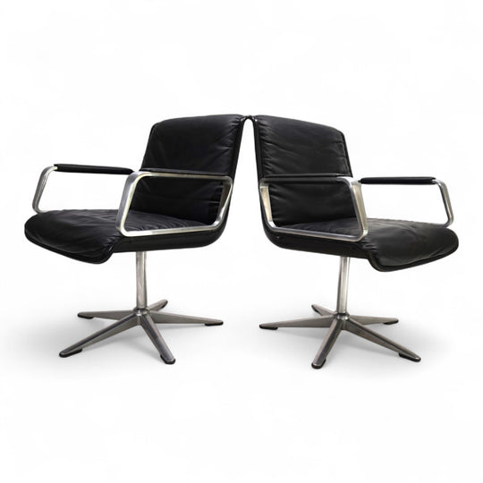 Wilkhahn Delta 2er Set Konferenz/Esszimmerstühle von Delta Group, 1960