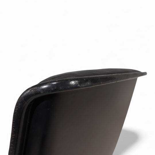 Wilkhahn Delta Leder Konferenz/Esszimmerstuhl drehbar von Delta Group, 1960