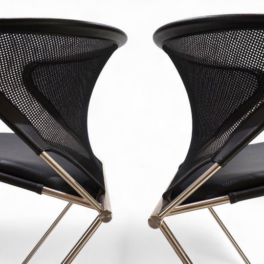 2er Set Wilkhahn Nuvola Konferenz / Esszimmerstühle von Herbert Ohl, 1980