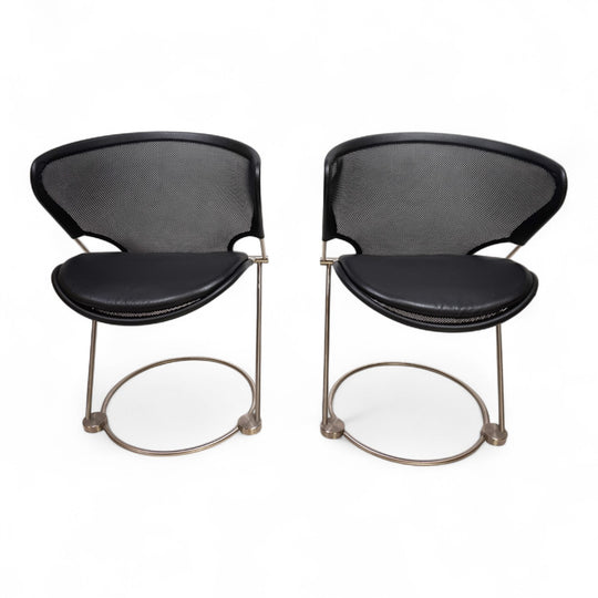 2er Set Wilkhahn Nuvola Konferenz / Esszimmerstühle von Herbert Ohl, 1980