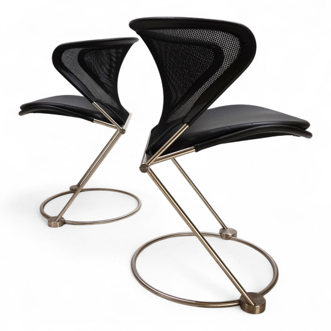 2er Set Wilkhahn Nuvola Konferenz / Esszimmerstühle von Herbert Ohl, 1980