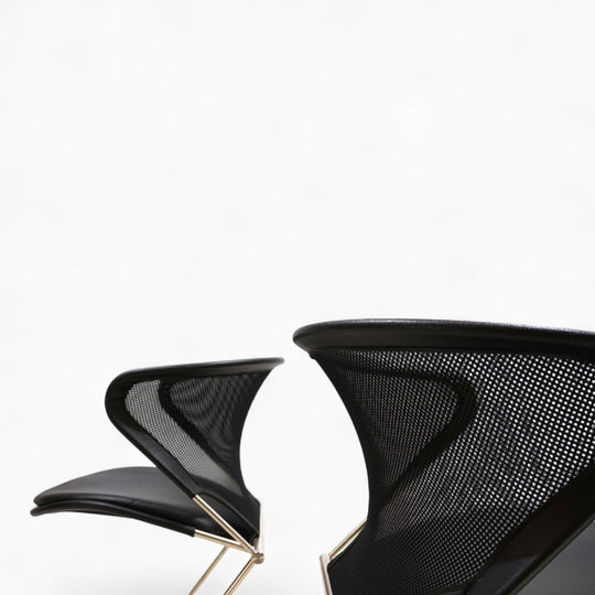 2er Set Wilkhahn Nuvola Konferenz / Esszimmerstühle von Herbert Ohl, 1980