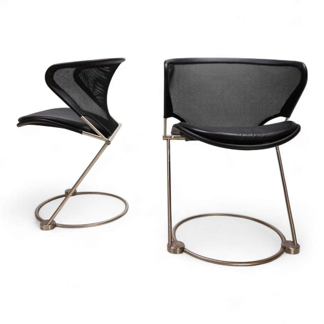 2er Set Wilkhahn Nuvola Konferenz / Esszimmerstühle von Herbert Ohl, 1980