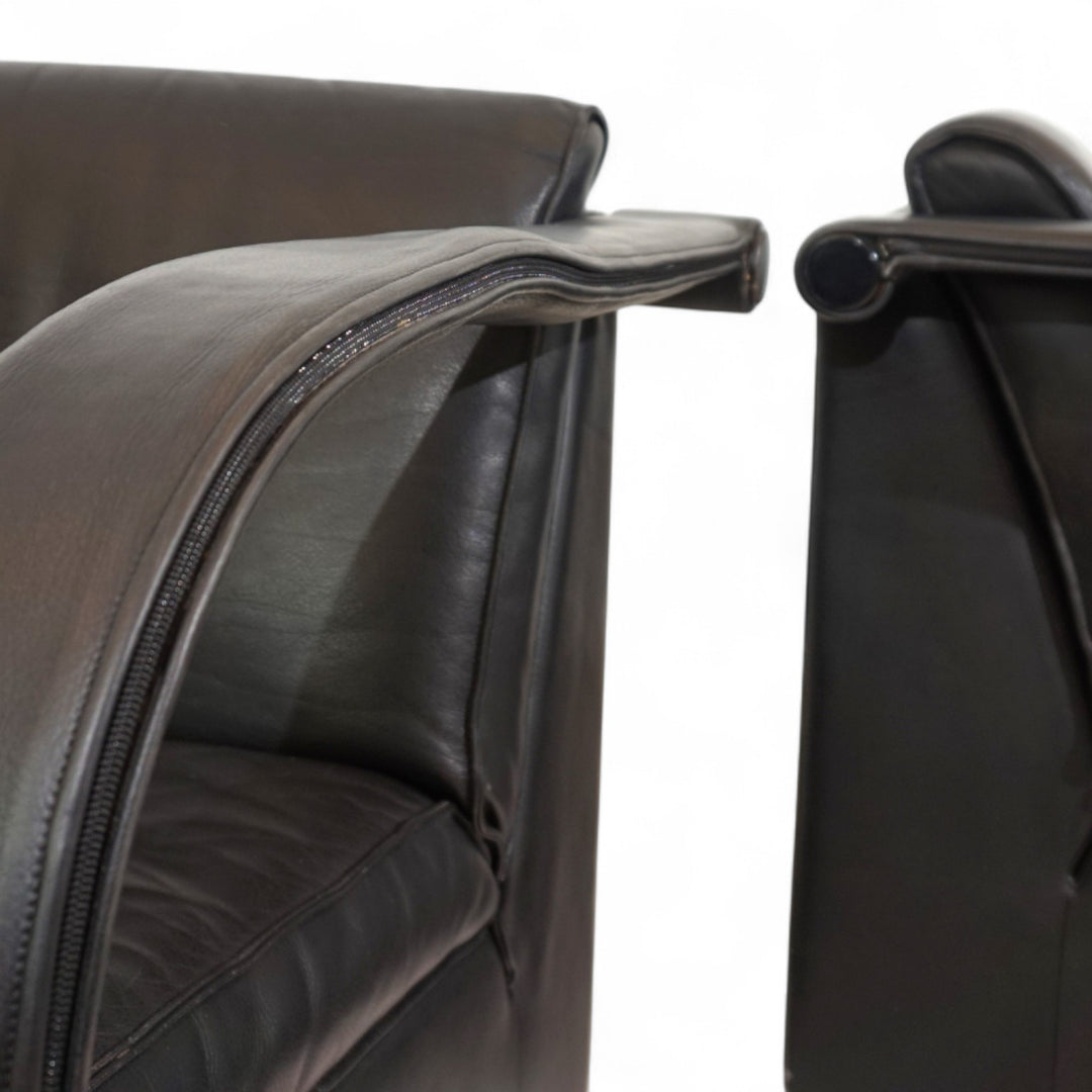 Otto Zapf Arcona 2er Set Ledersessel für Art Collection, 1980