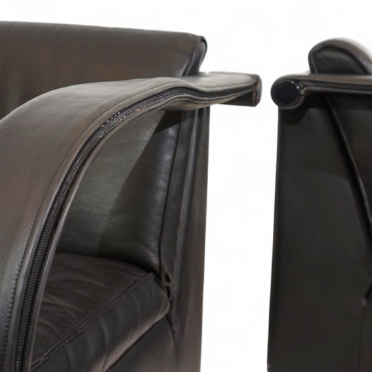 Otto Zapf Arcona 2er Set Ledersessel für Art Collection, 1980