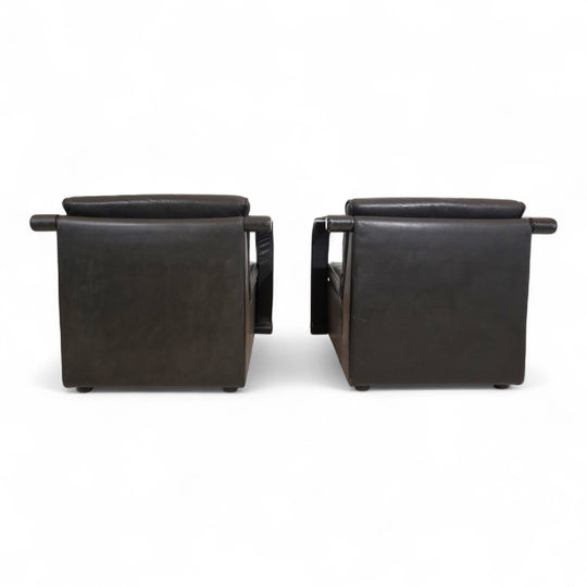 Otto Zapf Arcona 2er Set Ledersessel für Art Collection, 1980