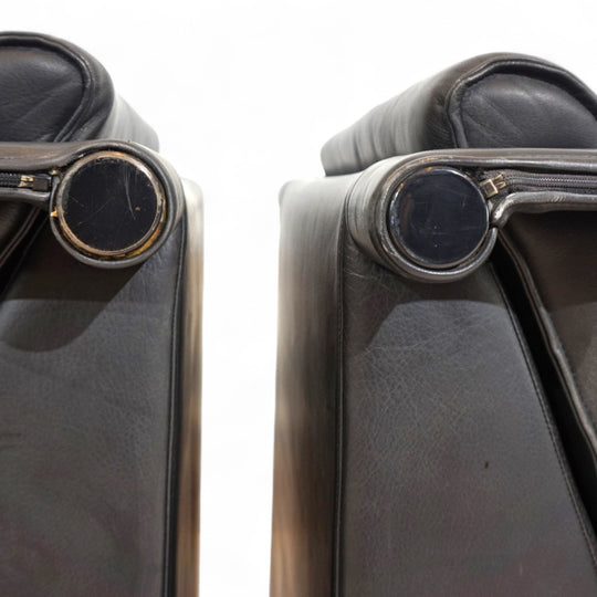 Otto Zapf Arcona 2er Set Ledersessel für Art Collection, 1980