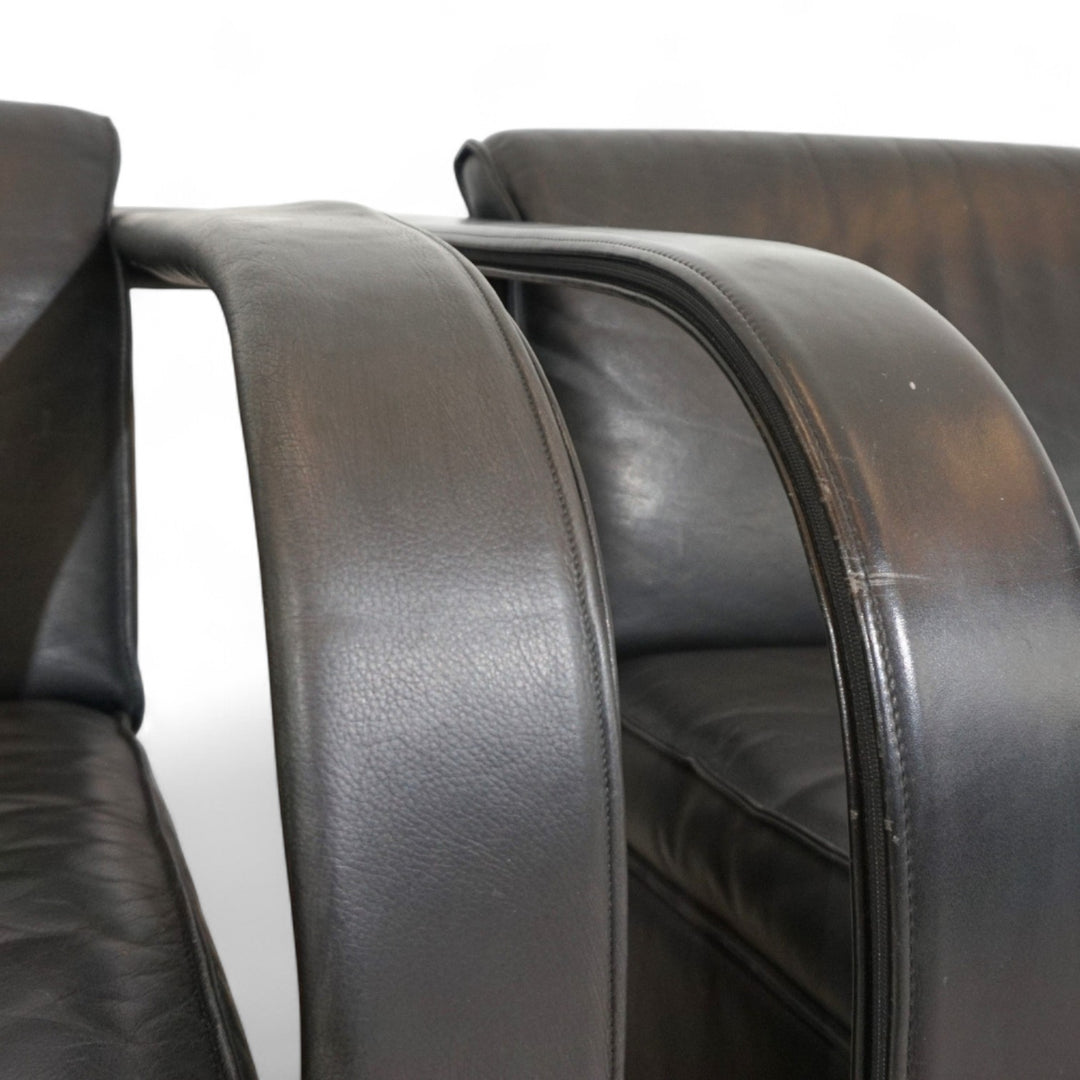 Otto Zapf Arcona 2er Set Ledersessel für Art Collection, 1980