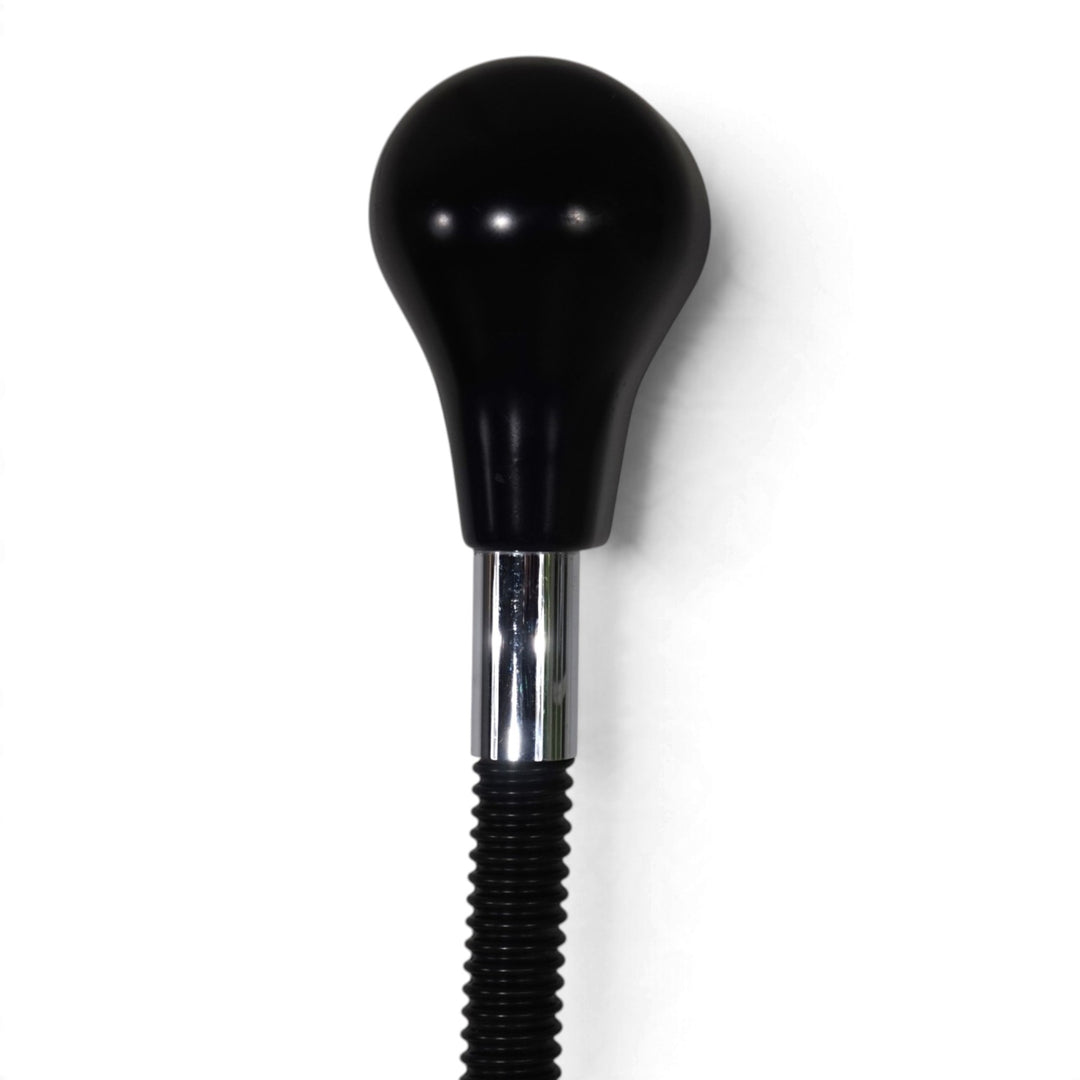 Chrome floor lamp with flexible gooseneck, 1970