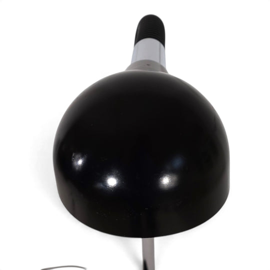 Chrome floor lamp with flexible gooseneck, 1970